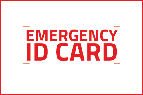Emergency ID Card