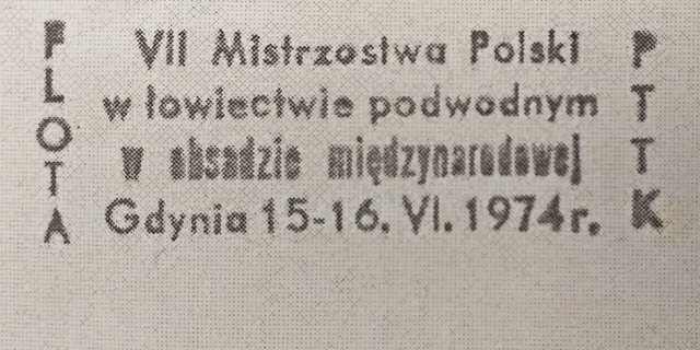 VII Międzynarodowe Mistrzostwa Polski
w Łowiectwie  Podwodnym 1974 - full image